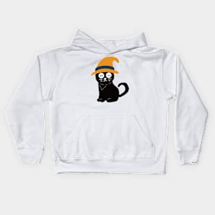 witch Funny cat Kids Hoodie